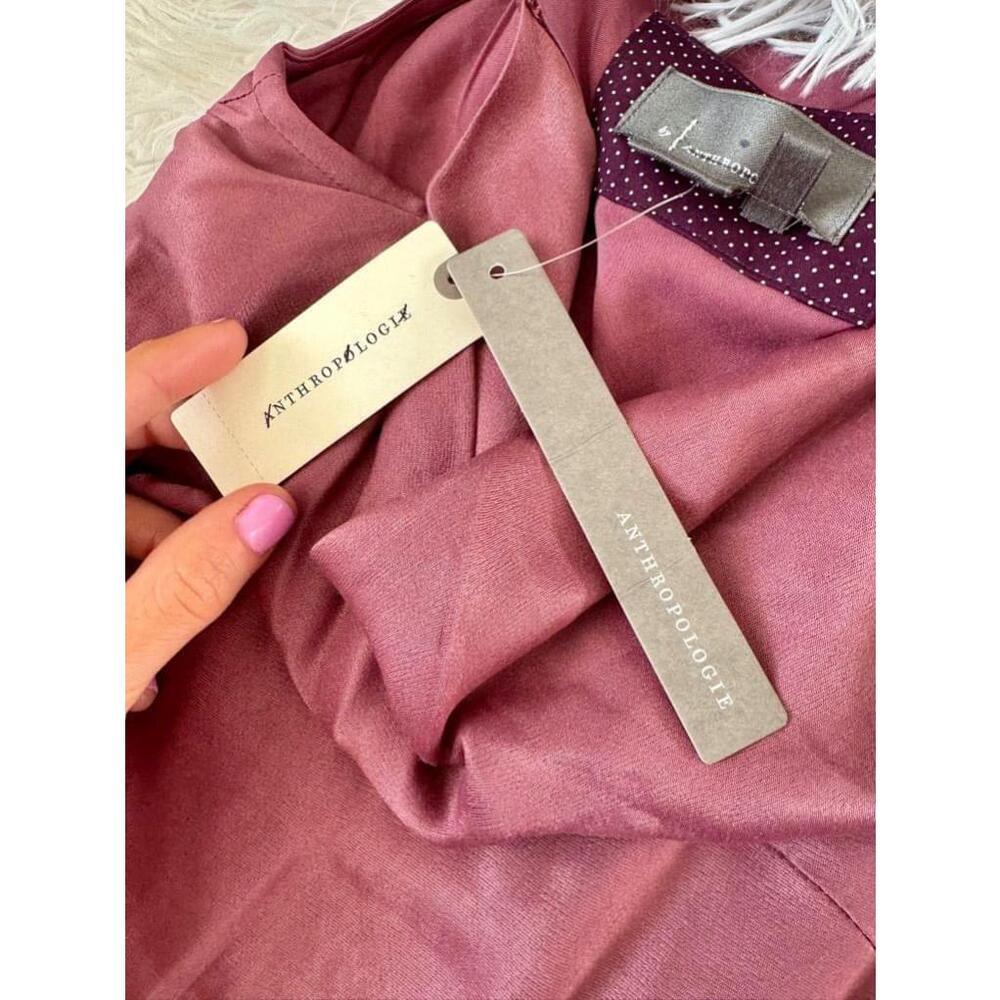 Anthropologie BNWT Small “Elyse Slip Dress” in Color Plum MSRP $120 - Picture 6 of 7